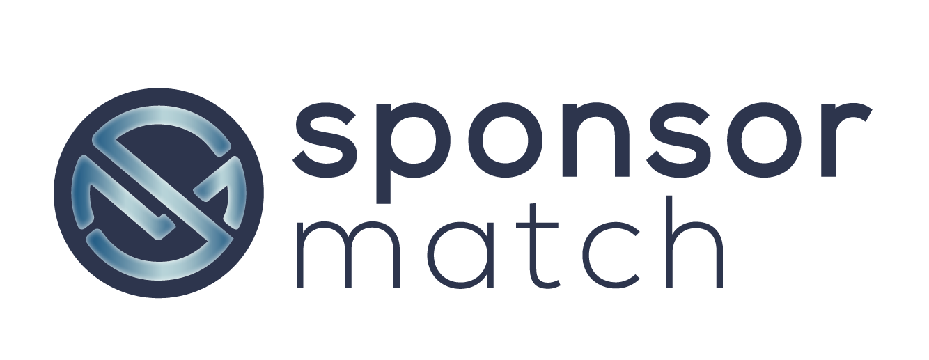 blue sponsor match logo stacked