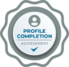Profile Completion Achievement Badge